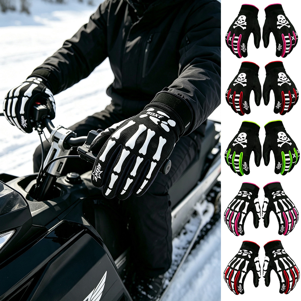 Touch Screen Gloves - Anti‑Slip Protective Snowmobile Gloves,Touch Screen Wear‑Resistant