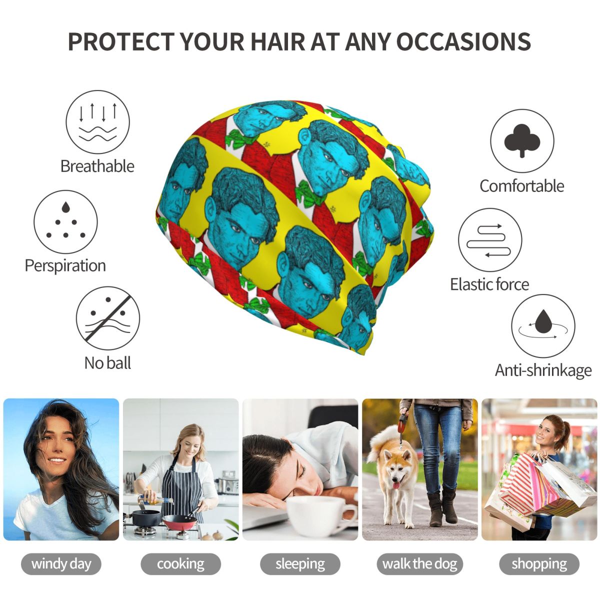 Federico Garcia Lorca Portrait - Knit Beanie Hat Warm ulasan dan harga