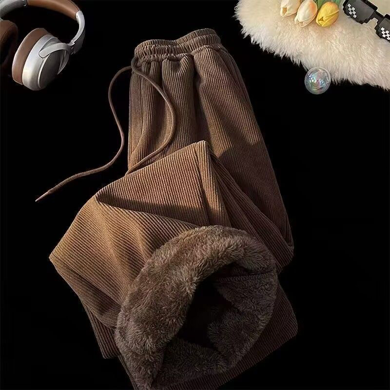 Wide Leg Corduroy Pants Women  - Corduroy Pant Warm ulasan dan harga