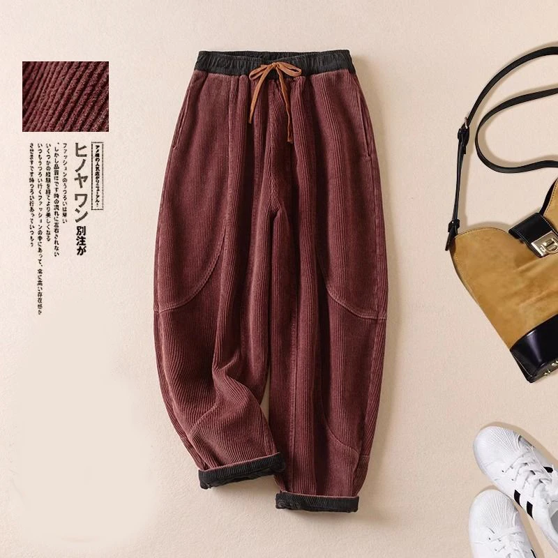 Corduroy harem pants female fa - Corduroy Pant Warm ulasan dan harga