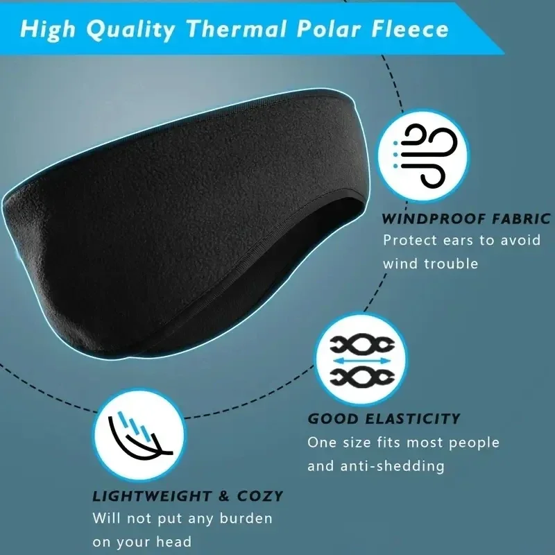 1Pcs Stylish Winter Headband E - Winter Headband Fleece ulasan dan harga
